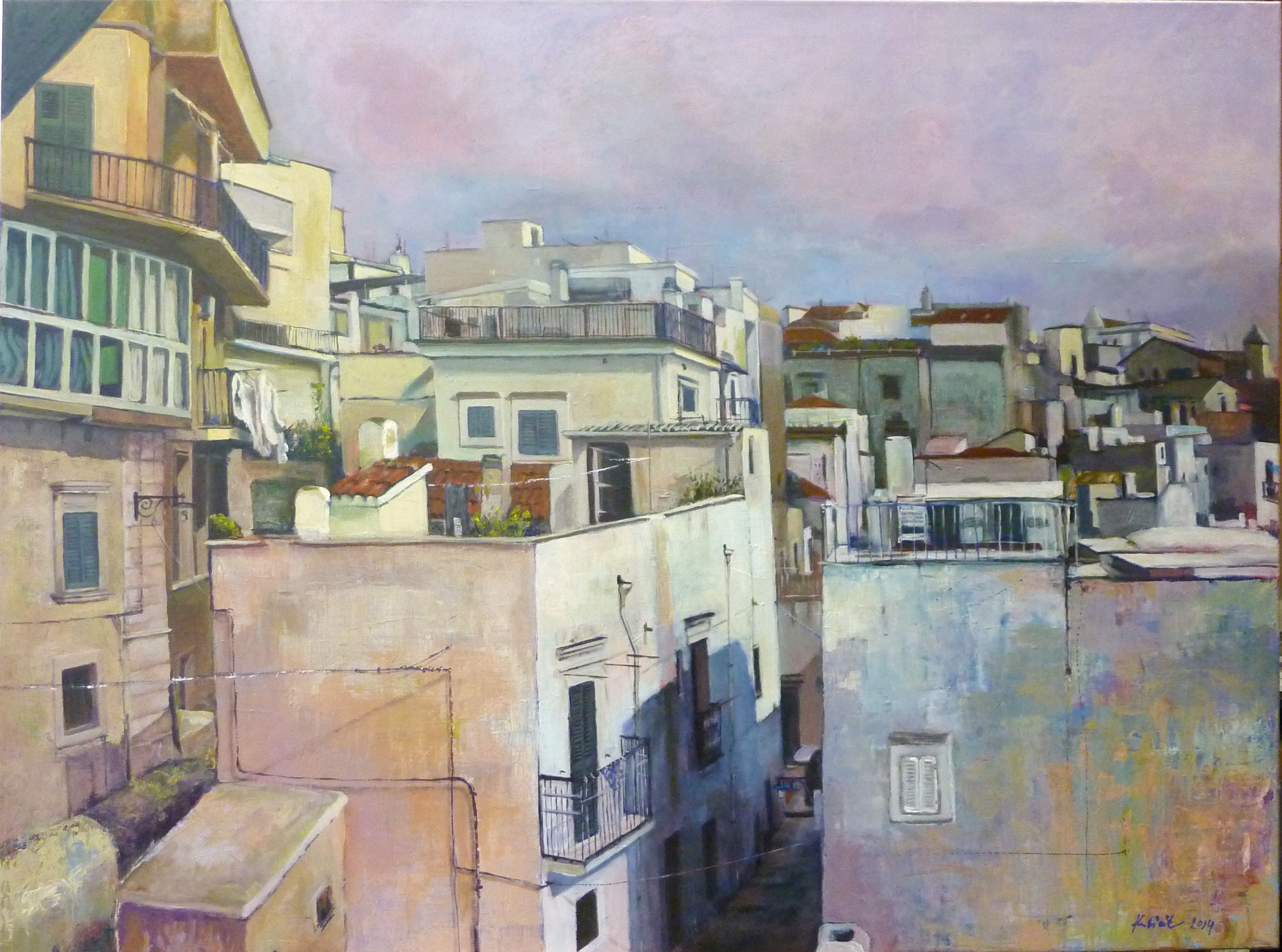 Peschici 2014 akryl na plátně 105 x 140
