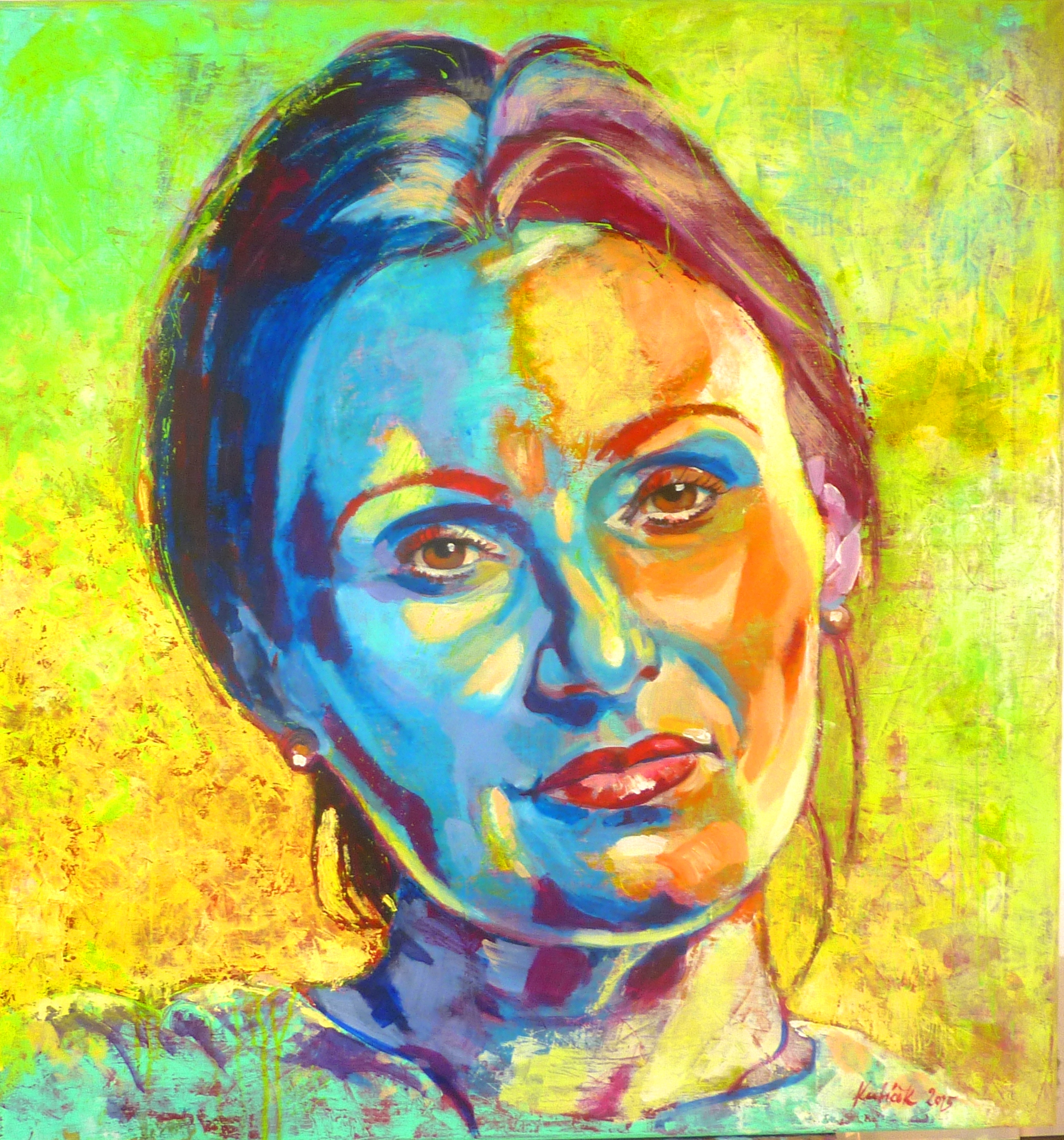 H.Degermee 2015 akryl na plátně   90 x 85