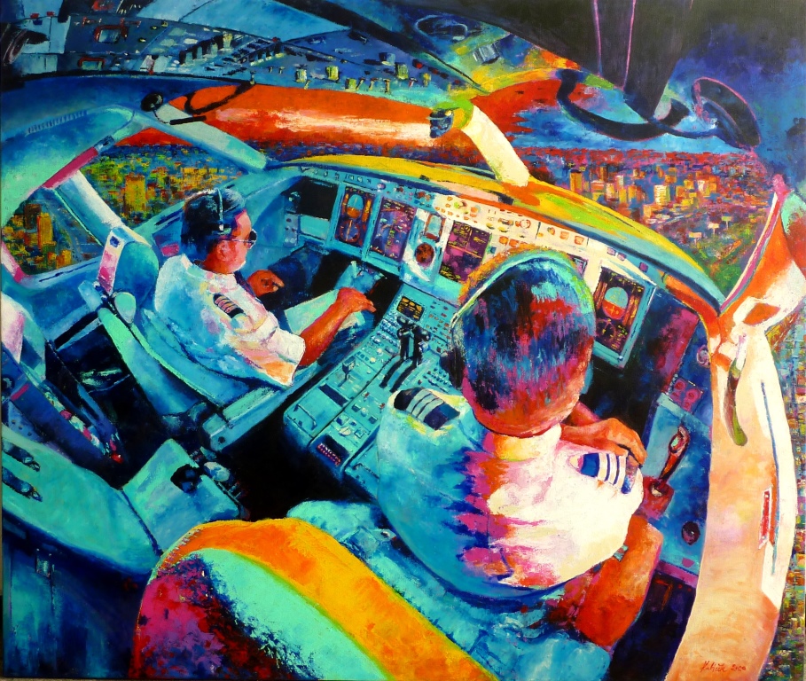 Piloti 2020       akryl na plátně 170 x 200