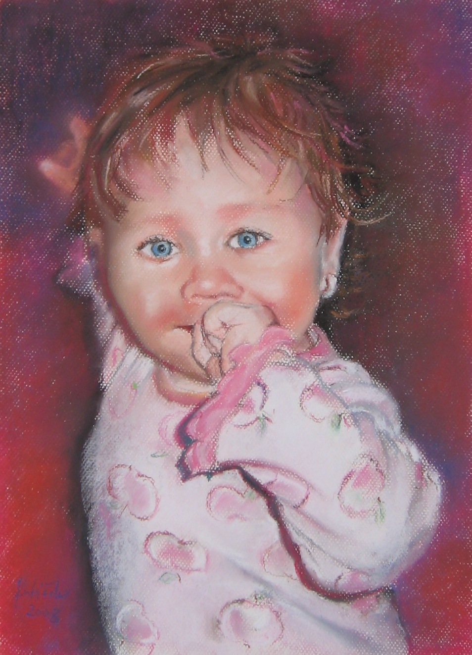 Děcko 2008 pastel 40x30