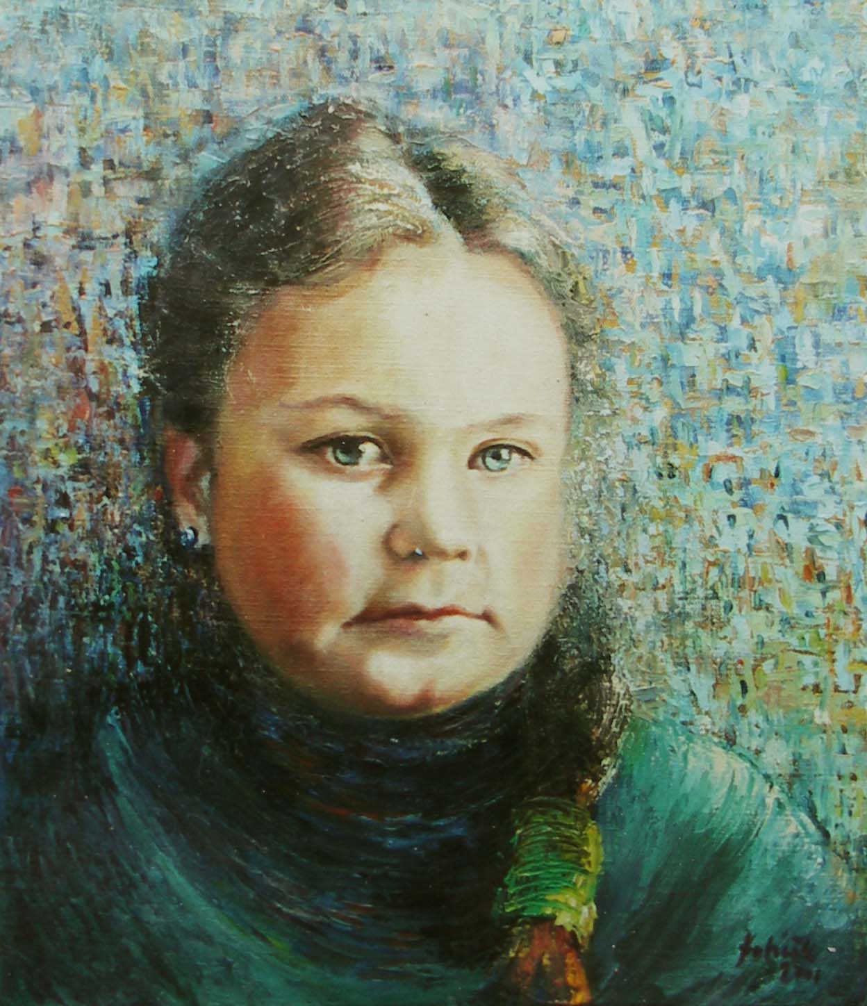 Gábina 2001 olej na plátně 35x30